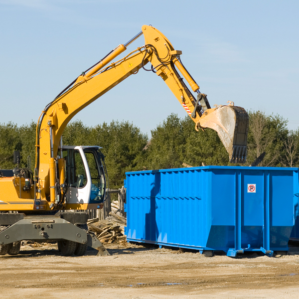 are there any restrictions on where a residential dumpster can be placed in Sarasota